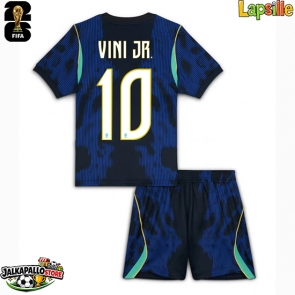 Brasilia Vinicius Junior #10 Vieraspaita Lapsille MM-kisat 2026 Lyhythihainen (+ shortsit)